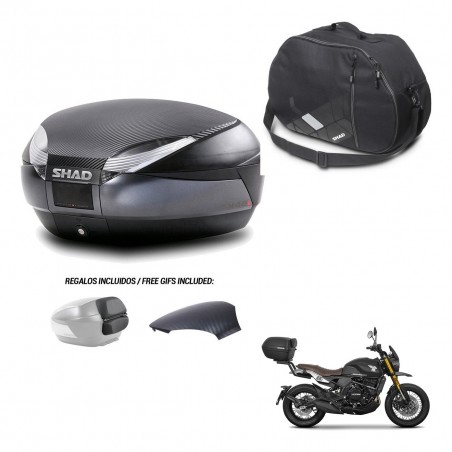 SHAD Trunk SH48 backrest cover + mounting bracket internal bag 49 L KIT-443249