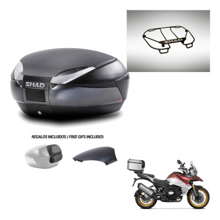SHAD Trunk SH48 backrest cover + mounting bracket upper grill 49 L KIT-443275