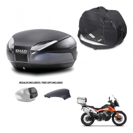 SHAD Trunk SH48 backrest cover + mounting bracket internal bag 49 L KIT-443313