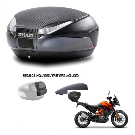 SHAD Trunk SH48 backrest cover + mounting bracket 49 L KIT-443343