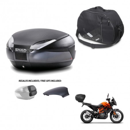 SHAD Baul SH48 tapa respaldo + soporte montaje bolsa interna 49 L KIT-443345