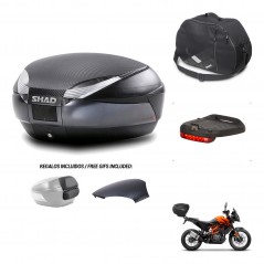 SHAD Baul SH48 tapa respaldo + soporte montaje accesorios 49 L KIT-443346
