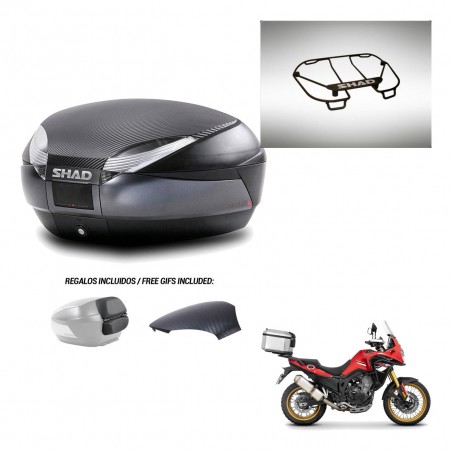 SHAD Trunk SH48 backrest cover + mounting bracket upper grill 49 L KIT-443355