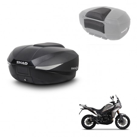 SHAD Trunk SH58 + mounting bracket backrest KIT-443419