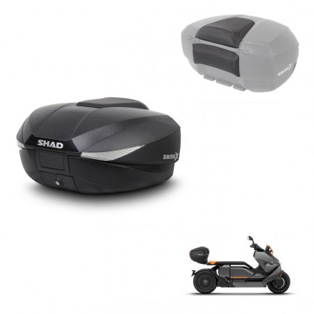 SHAD Trunk SH58 + mounting bracket backrest KIT-443491