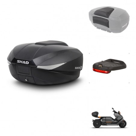 SHAD Baul SH58 + soporte montaje accesorios KIT-443492