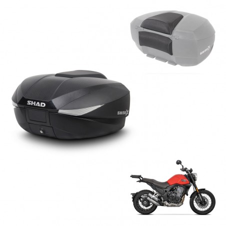 SHAD Trunk SH58 + mounting bracket backrest KIT-443507