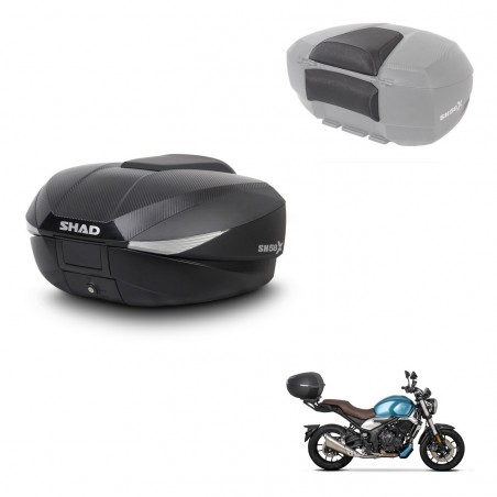 SHAD Trunk SH58 + mounting bracket backrest KIT-443587