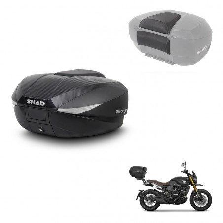 SHAD Trunk SH58 + mounting bracket backrest KIT-443667