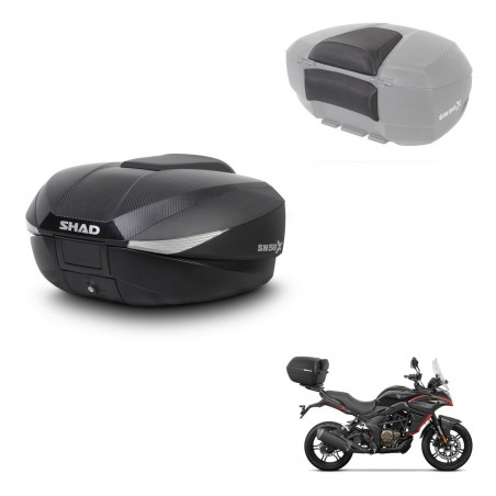 SHAD Trunk SH58 + mounting bracket backrest KIT-443699