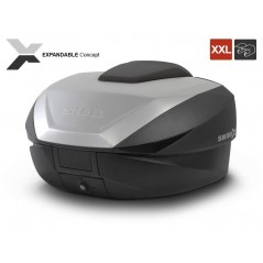 SHAD Maleta de moto SH59X ALU aluminio extensible con capacidad 59L D0B59200