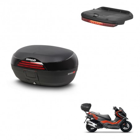 SHAD Trunk SH46 + mounting bracket brake light 45 L KIT-444328