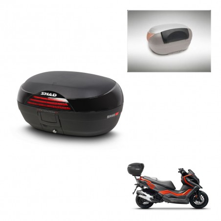 SHAD Trunk SH46 + mounting bracket backrest 45 L KIT-444331