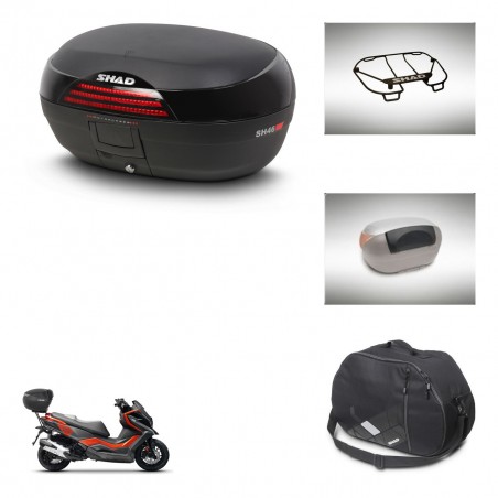 SHAD SH46 trunk + mounting bracket accessories 45 L KIT-444341