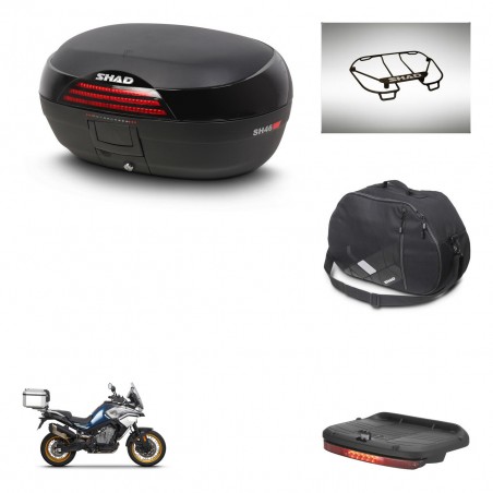 SHAD Baul SH46 + soporte montaje accesorios 45 L KIT-444546