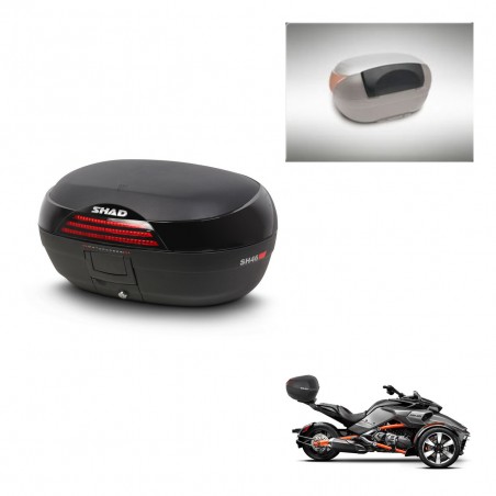 SHAD Trunk SH46 + mounting bracket backrest 45 L KIT-444555