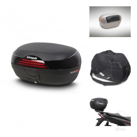 SHAD SH46 trunk + mounting bracket accessories 45 L KIT-444733