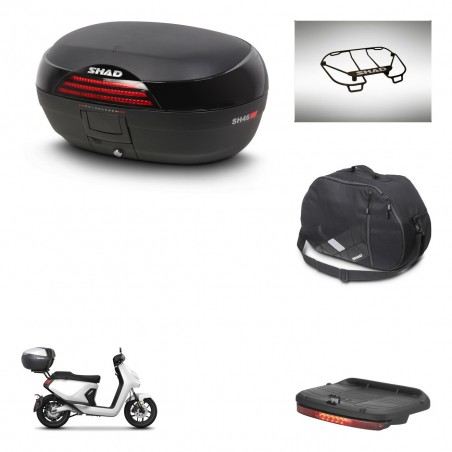 SHAD SH46 trunk + mounting bracket accessories 45 L KIT-444834