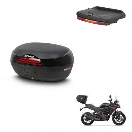 SHAD Trunk SH46 + mounting bracket brake light 45 L KIT-444856