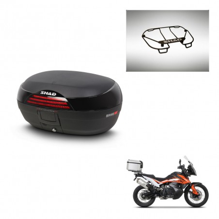 SHAD Baul SH46 + soporte montaje parrilla superior 45 L KIT-444927