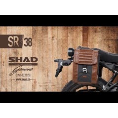 SHAD Alforja trasera portabultos SR38 CAFE RACER STYLE 1U X0SR38