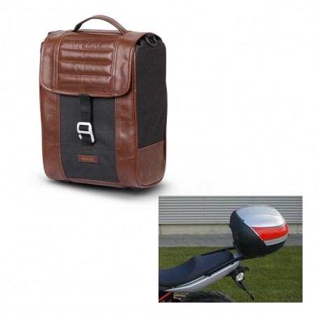 SHAD Baul maleta + soporte montaje SR38 CAFE RACER STYLE 1U KIT-445078