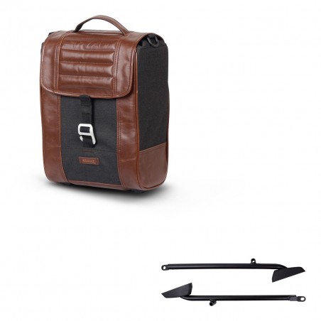 SHAD Baul maleta + soporte montaje SR38 CAFE RACER STYLE 1U KIT-445092