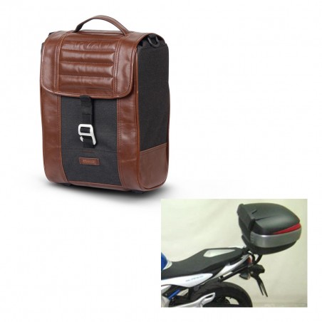 SHAD Baul maleta + soporte montaje SR38 CAFE RACER STYLE 1U KIT-445098