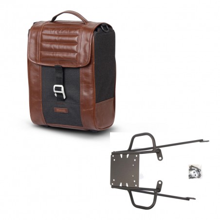 SHAD Baul maleta + soporte montaje SR38 CAFE RACER STYLE 1U KIT-445099