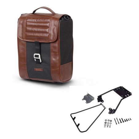 SHAD Baul maleta + soporte montaje SR38 CAFE RACER STYLE 1U KIT-445100