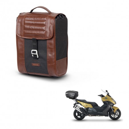 SHAD Baul maleta + soporte montaje SR38 CAFE RACER STYLE 1U KIT-445107