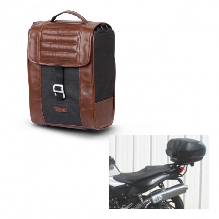 SHAD Baul maleta + soporte montaje SR38 CAFE RACER STYLE 1U KIT-445109