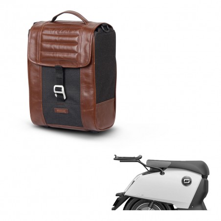 SHAD Baul maleta + soporte montaje SR38 CAFE RACER STYLE 1U KIT-445198