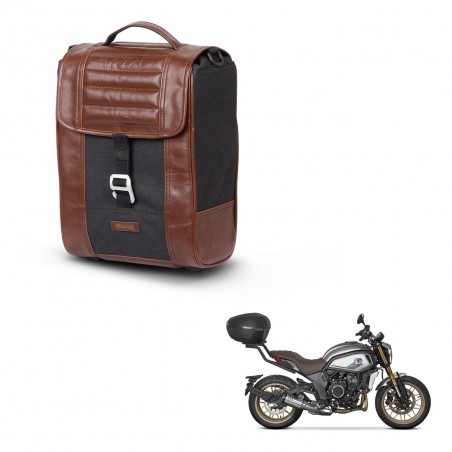 SHAD Baul maleta + soporte montaje SR38 CAFE RACER STYLE 1U KIT-445246