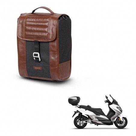 SHAD Baul maleta + soporte montaje SR38 CAFE RACER STYLE 1U KIT-445257