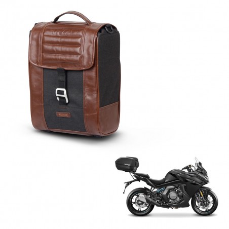 SHAD Suitcase trunk + mounting bracket SR38 CAFE RACER STYLE 1U KIT-445273