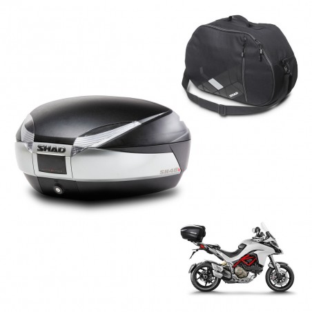 SHAD Baul SH48 + soporte montaje bolsa interna TITANIUM PREMIUM KIT-445298