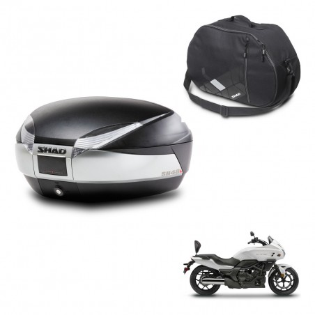 SHAD Baul SH48 + soporte montaje bolsa interna TITANIUM PREMIUM KIT-445306