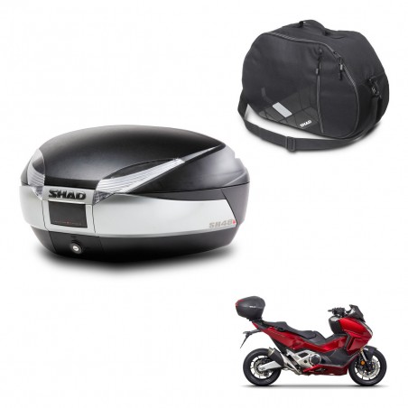 SHAD SH48 trunk + mounting bracket internal bag TITANIUM PREMIUM KIT-445314