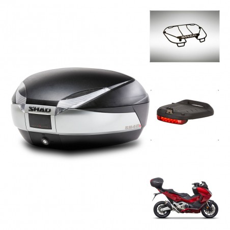 SHAD Baul SH48 + soporte montaje accesorios TITANIUM PREMIUM KIT-445317