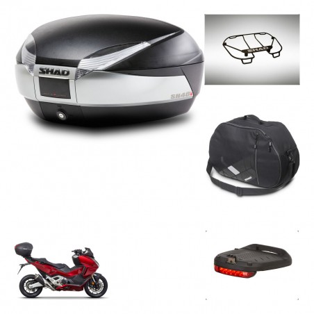 SHAD SH48 trunk + mounting bracket accessories TITANIUM PREMIUM KIT-445319