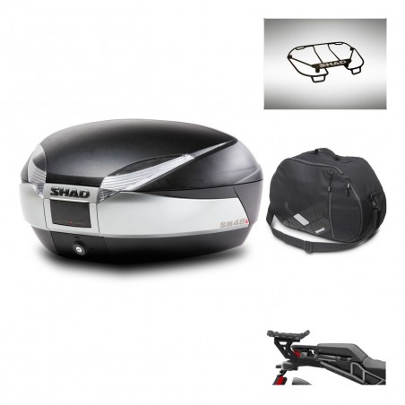 SHAD SH48 trunk + mounting bracket accessories TITANIUM PREMIUM KIT-445326