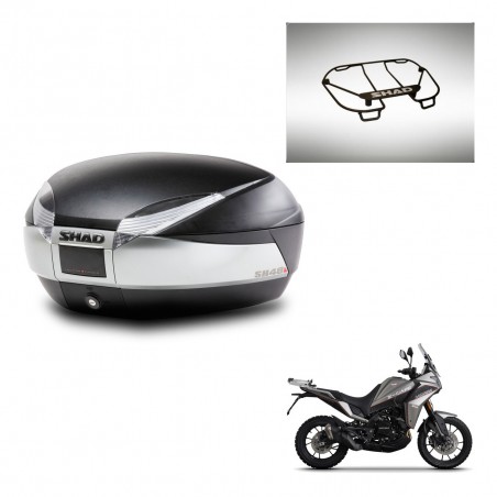 SHAD Baul SH48 + soporte montaje parrilla superior TITANIUM PREMIUM KIT-445332