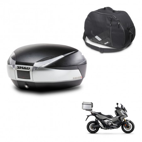 SHAD Baul SH48 + soporte montaje bolsa interna TITANIUM PREMIUM KIT-445338