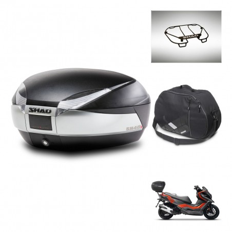 SHAD Baul SH48 + soporte montaje accesorios TITANIUM PREMIUM KIT-445350