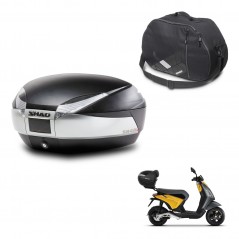 SHAD Baul SH48 + soporte montaje bolsa interna TITANIUM PREMIUM KIT-445394