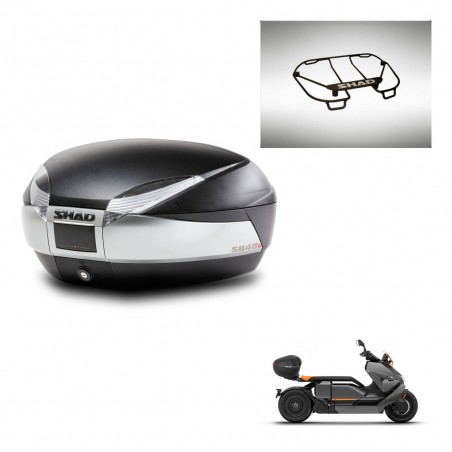 SHAD Baul SH48 + soporte montaje parrilla superior TITANIUM PREMIUM KIT-445404