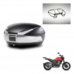 SHAD SH48 trunk + mounting bracket upper grill TITANIUM PREMIUM KIT-445420