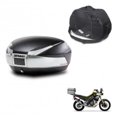 SHAD Baul SH48 + soporte montaje bolsa interna TITANIUM PREMIUM KIT-445426