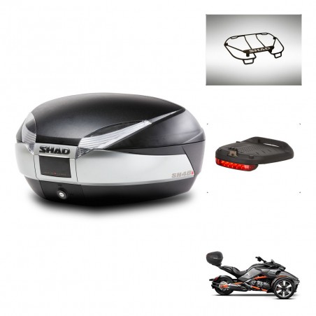 SHAD Baul SH48 + soporte montaje accesorios TITANIUM PREMIUM KIT-445461